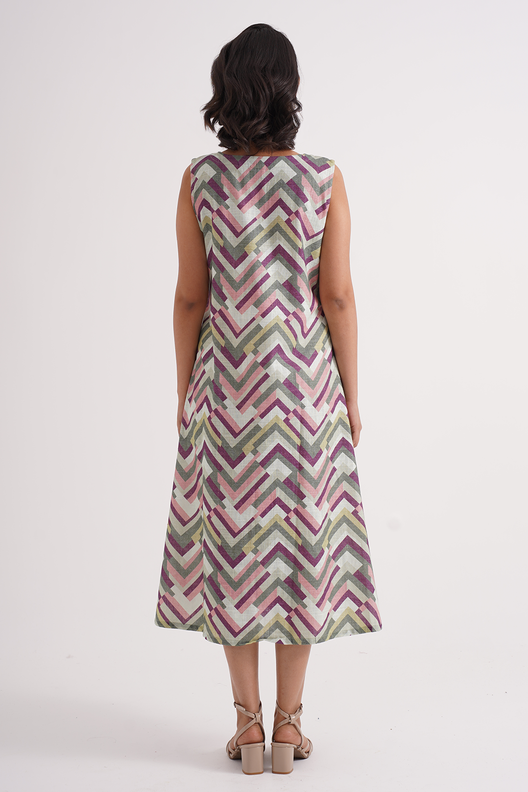 Chevron Chic Cotton Dress
