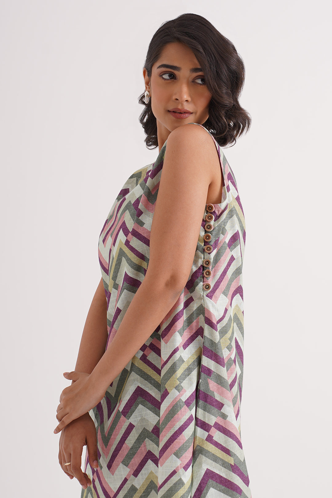 Chevron Chic Cotton Dress