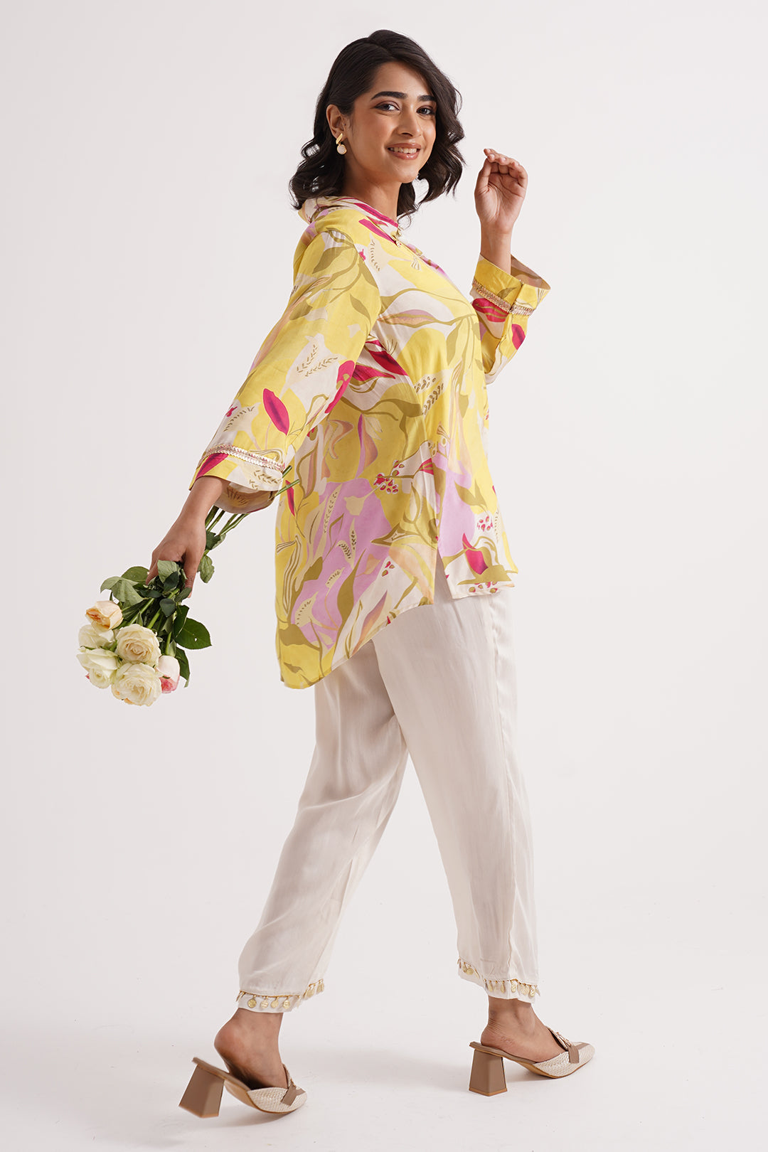 Sunset Bloom Muslin Co-ord Set