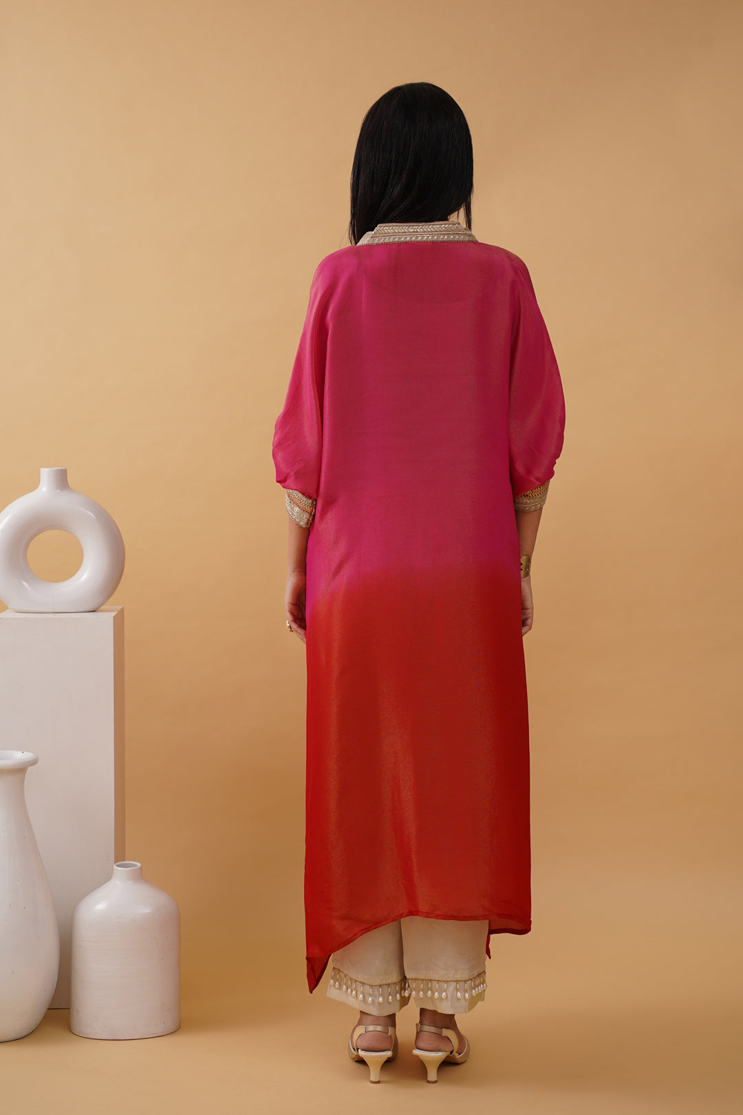 Ombre Crepe Tissue Anti-Fit Co-ord Set