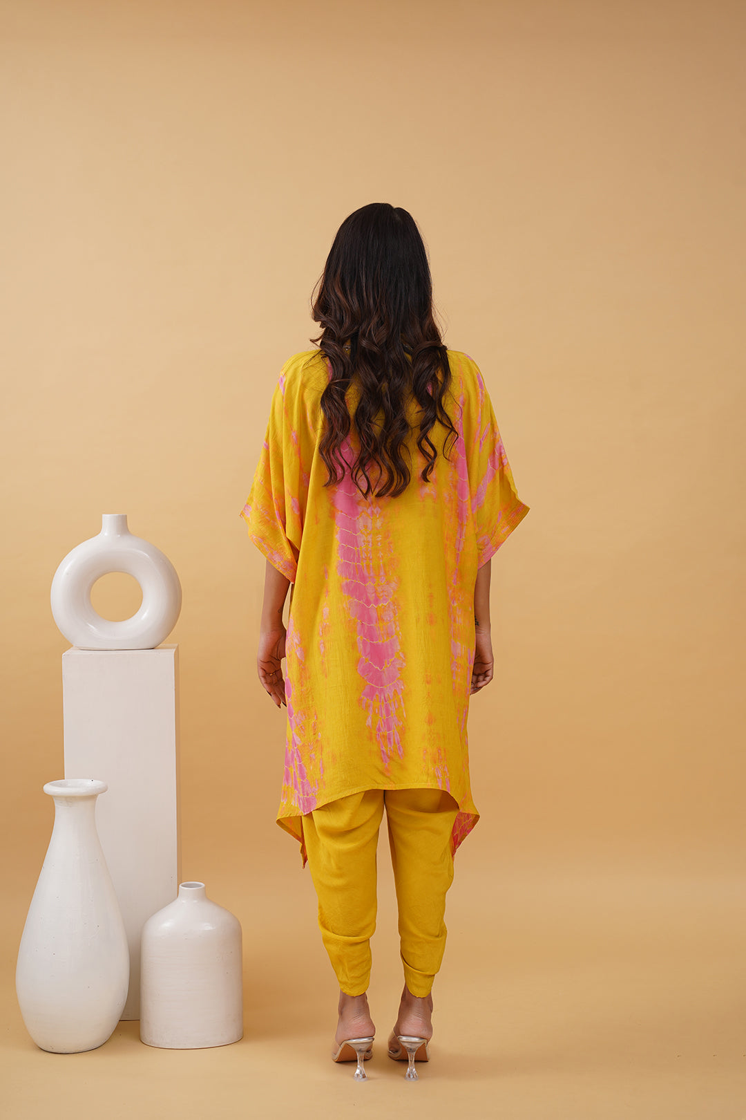 Mustard Yellow Boho Muslin Tie Dye Co-ord Set