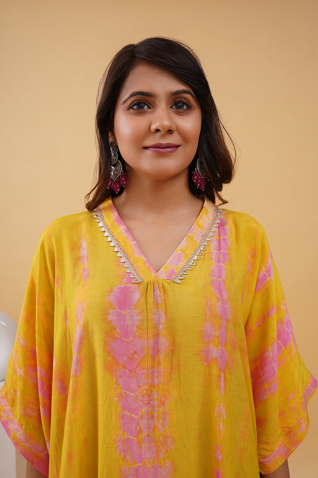 Mustard Yellow Boho Muslin Tie Dye Co-ord Set