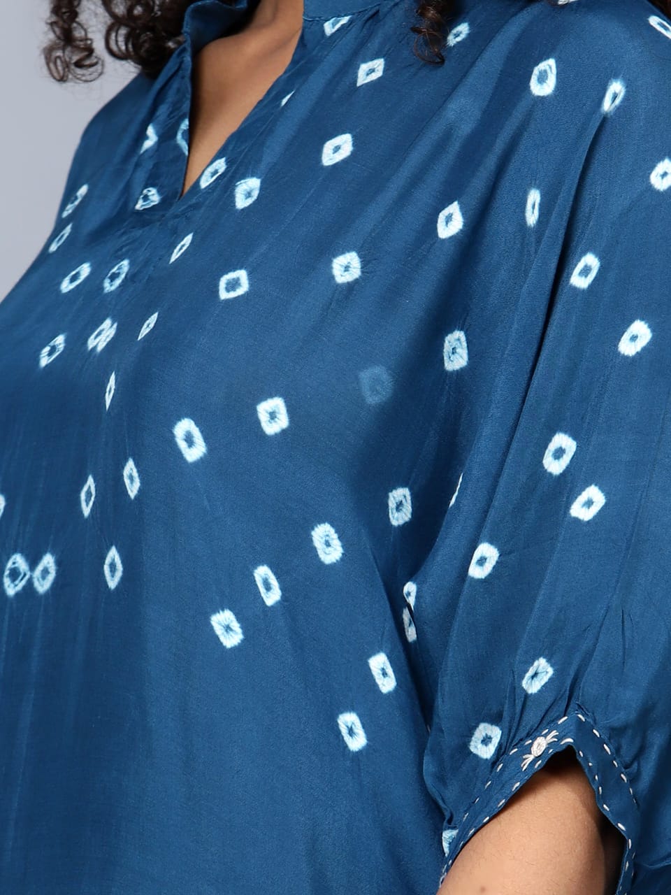 Indigo Blue Boho Muslin Tie-Dye Coord Set