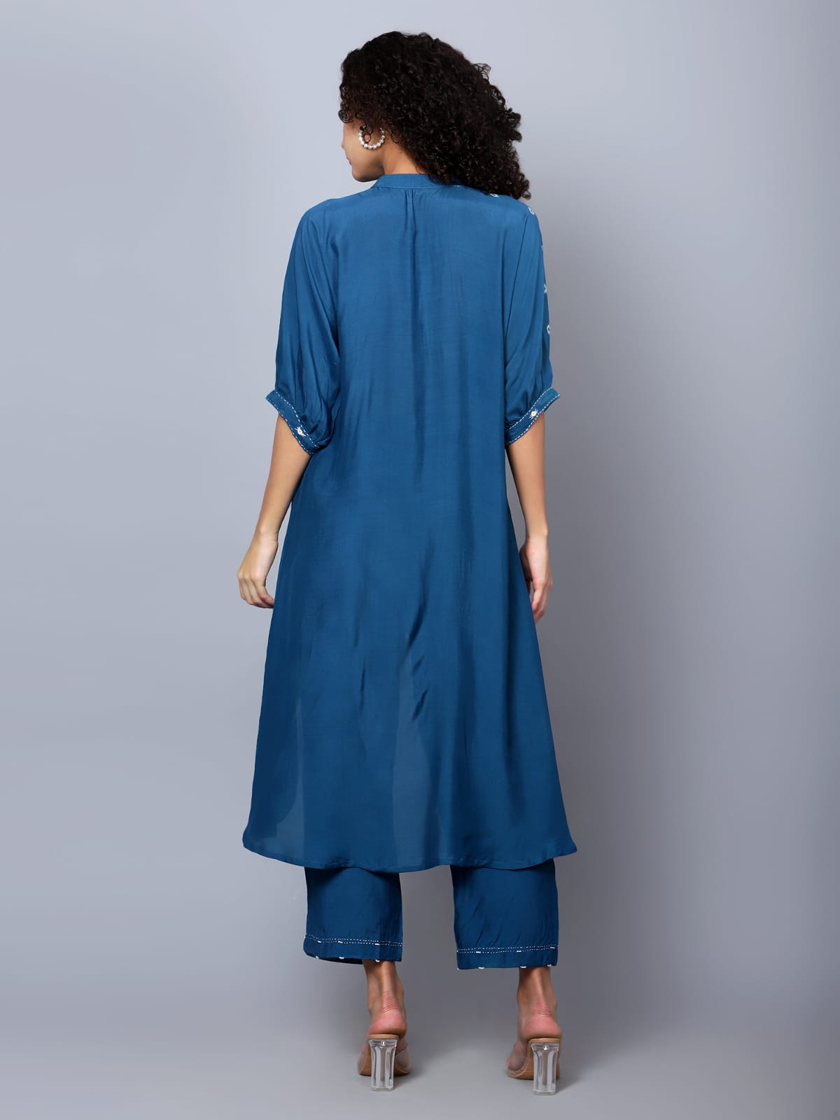 Indigo Blue Boho Muslin Tie-Dye Coord Set
