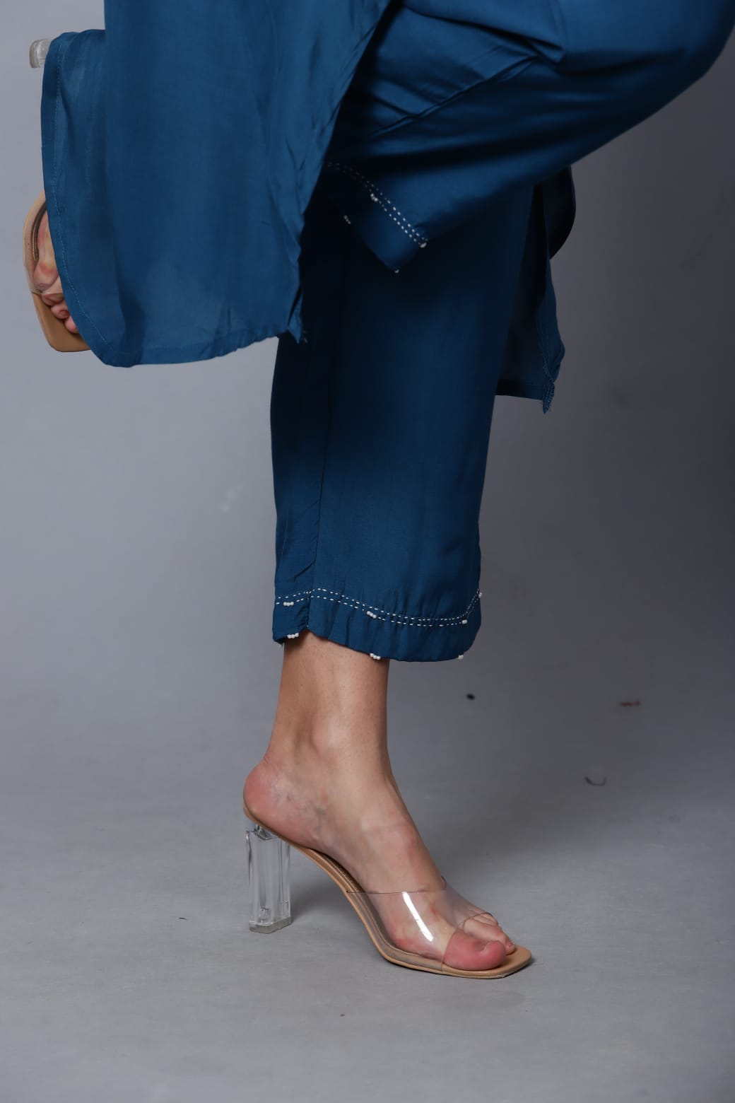 Indigo Blue Boho Muslin Tie-Dye Coord Set