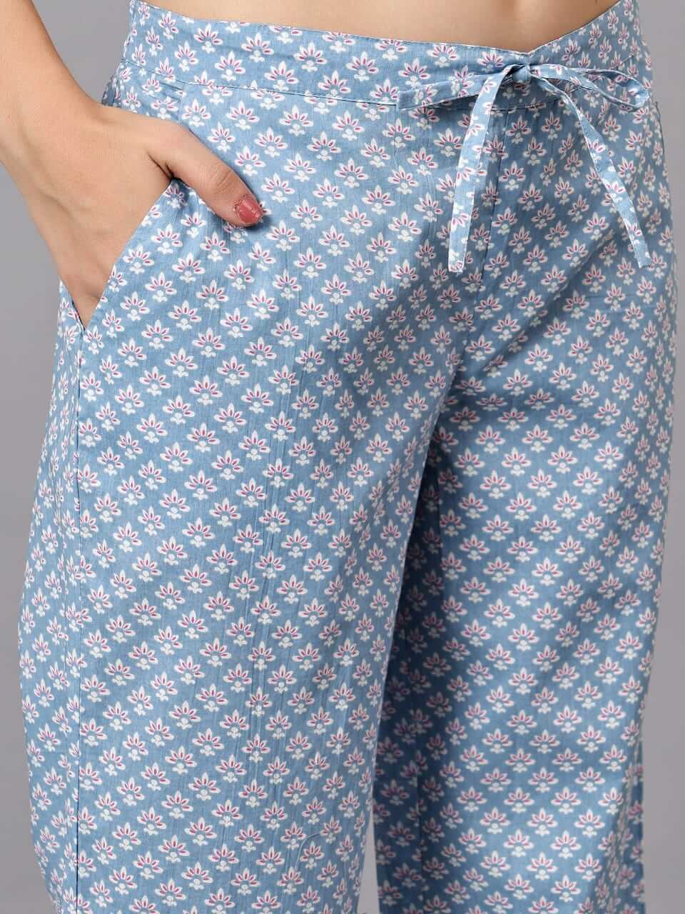 Carolina Blue Cotton Loungewear Set