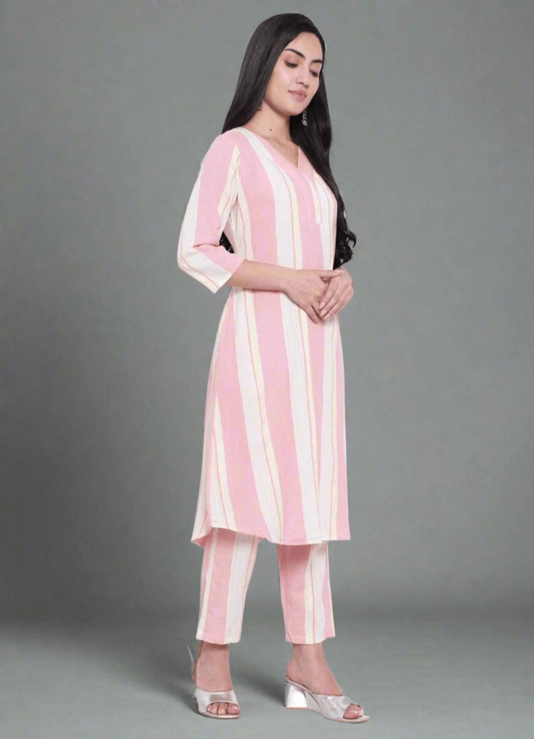 Breeze Pink Cotton Co-ord Set