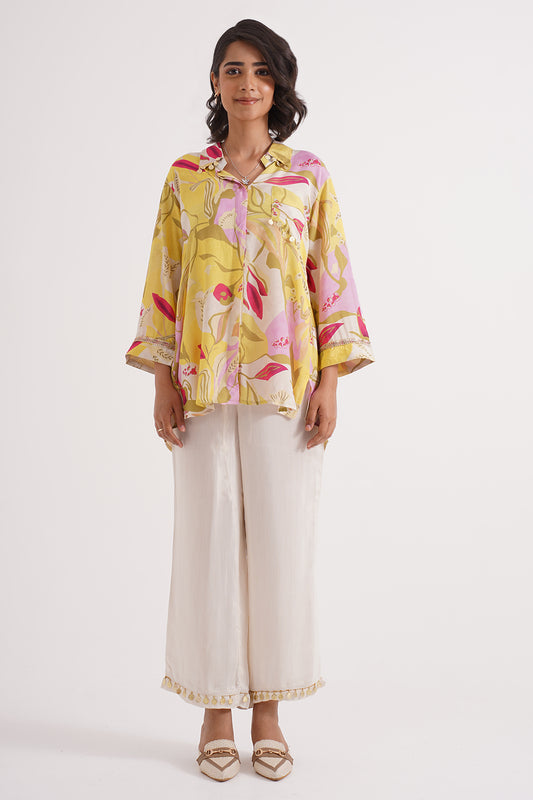 Sunset Bloom Muslin Co-ord Set