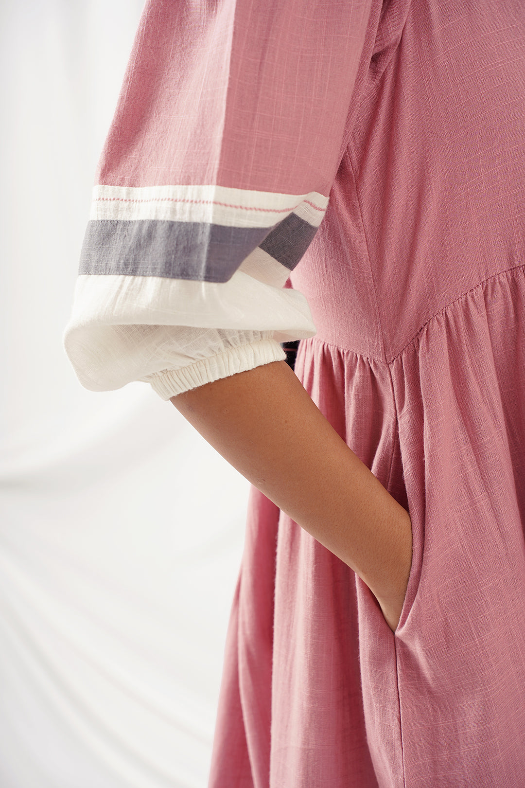 Dusty Pink Cotton Dress