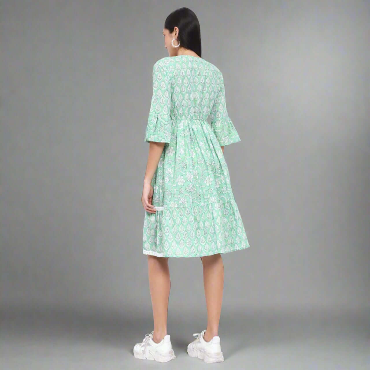 Mint Green Cotton Dress