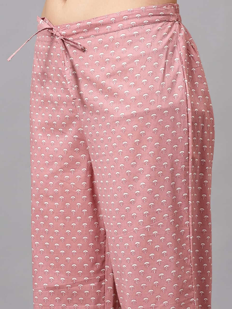 Salmon Pink Cotton Loungewear Set