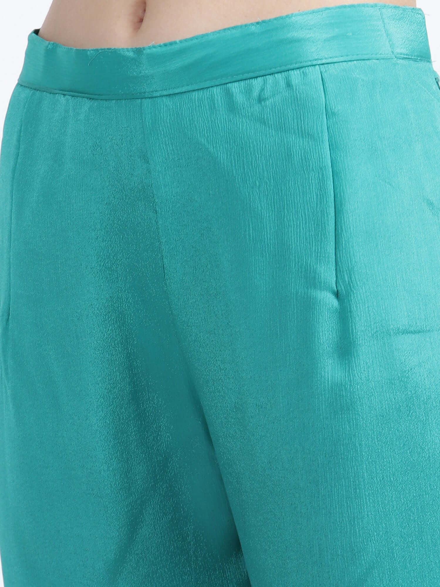 Emerald Green Pure Chinon Co-ord Set - LABEL OSS