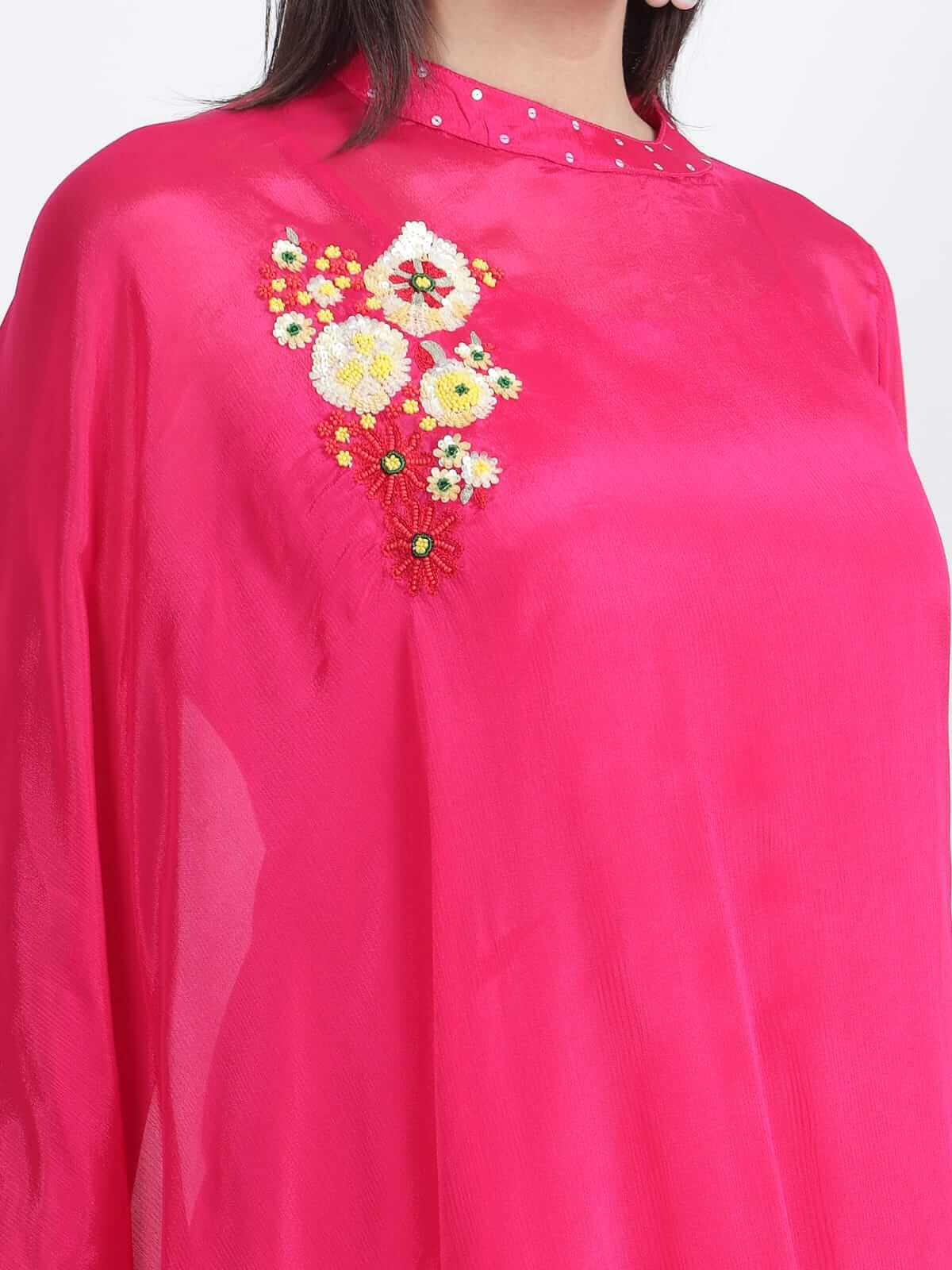 Fuchsia Chinnon Kaftan Set - LABEL OSS