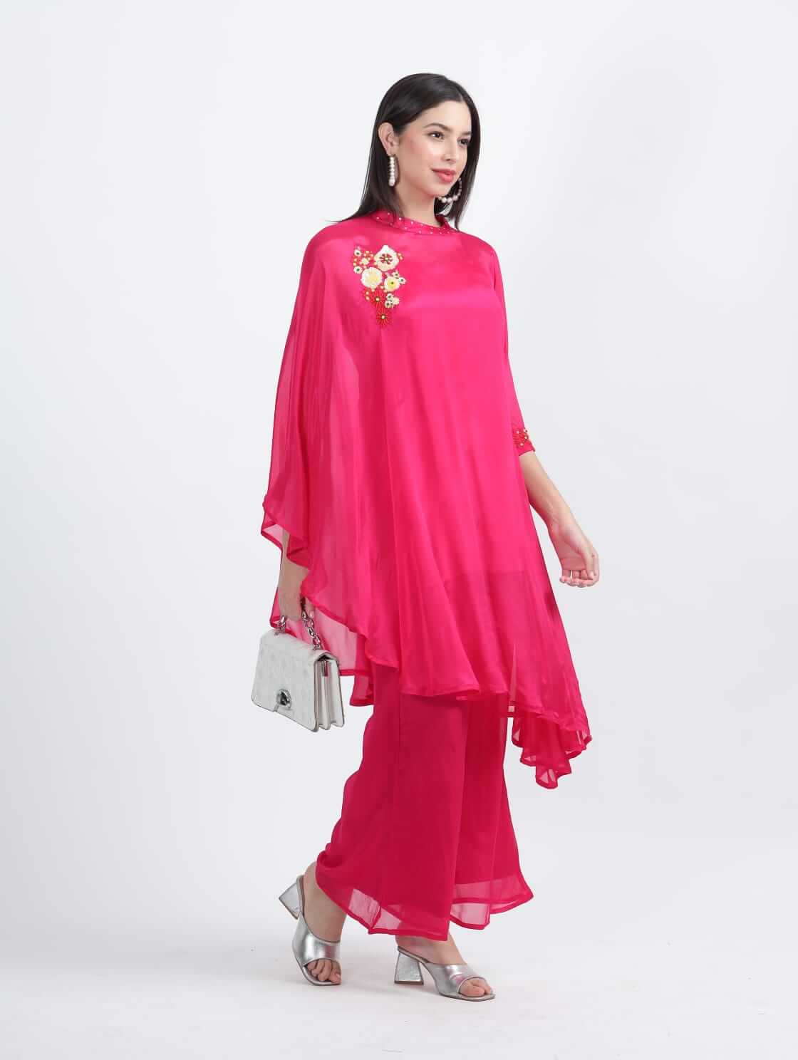 Fuchsia Chinnon Kaftan Set - LABEL OSS