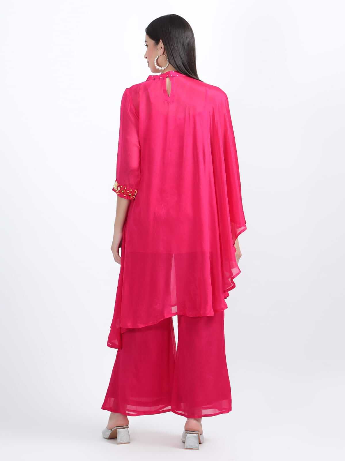 Fuchsia Chinnon Kaftan Set - LABEL OSS