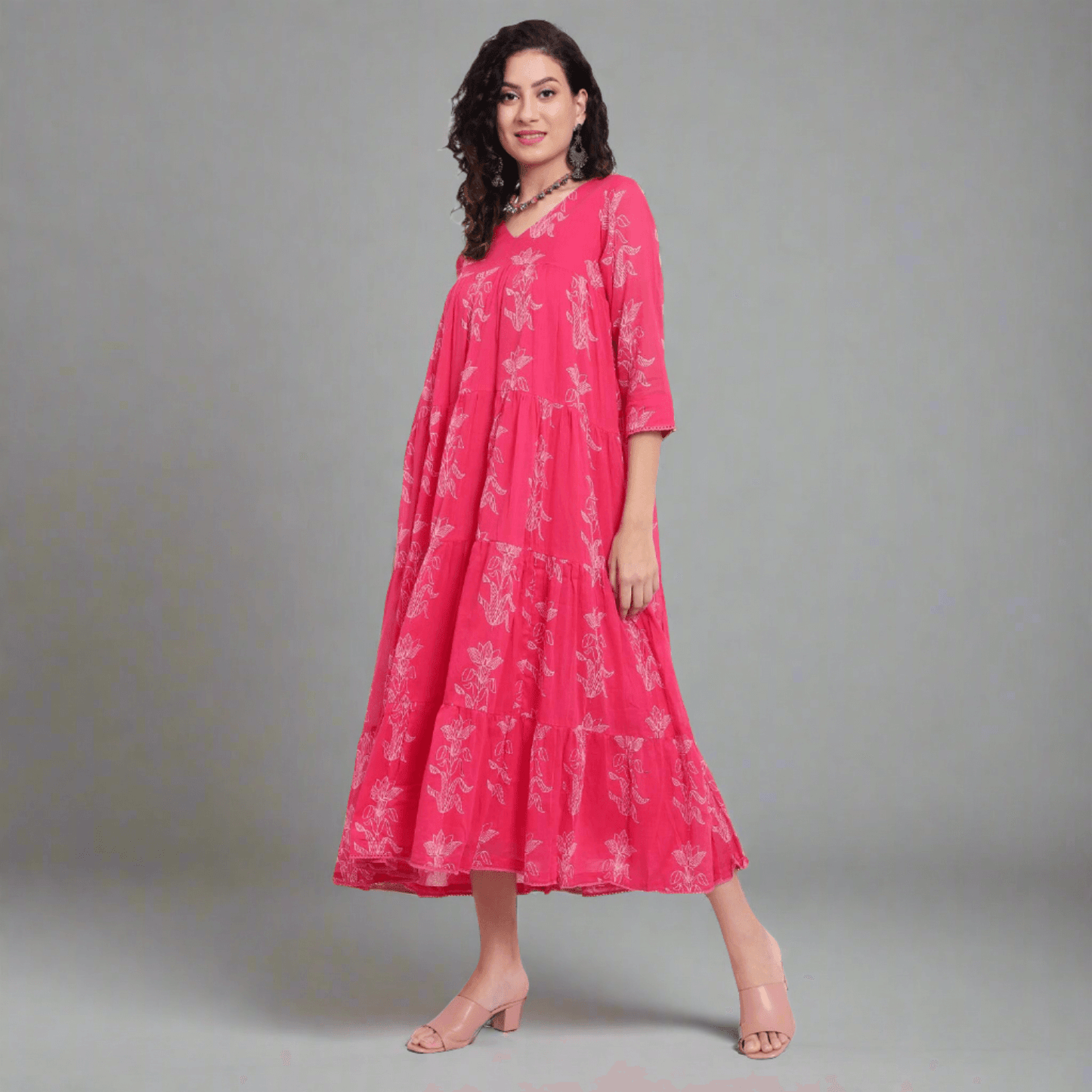 Fuchsia Mul Mul Dress