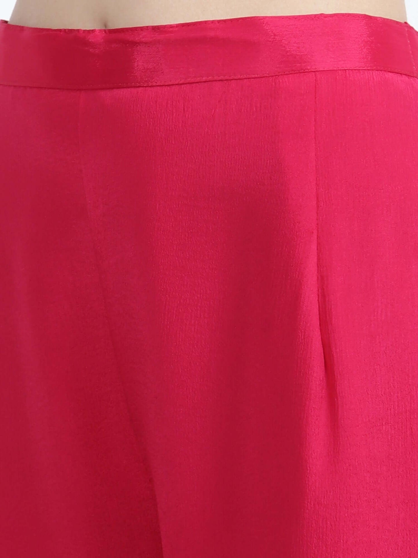 Fuchsia Pure Chinon Co-ord Set - LABEL OSS